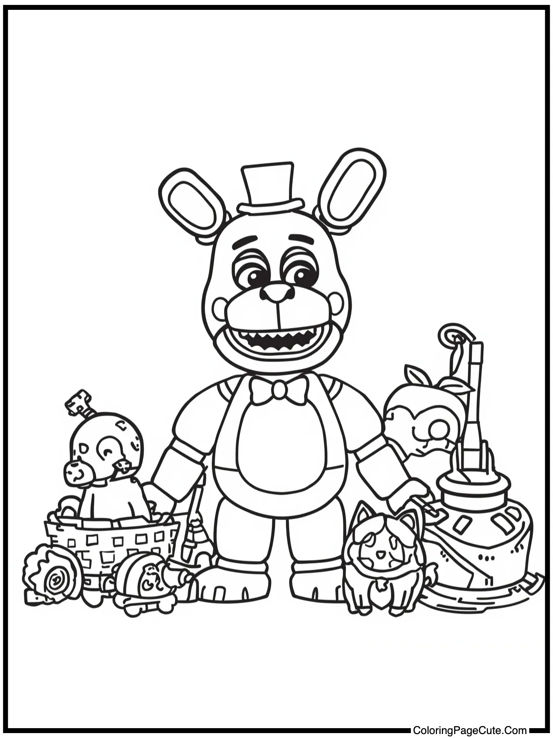 collecting colorful toys