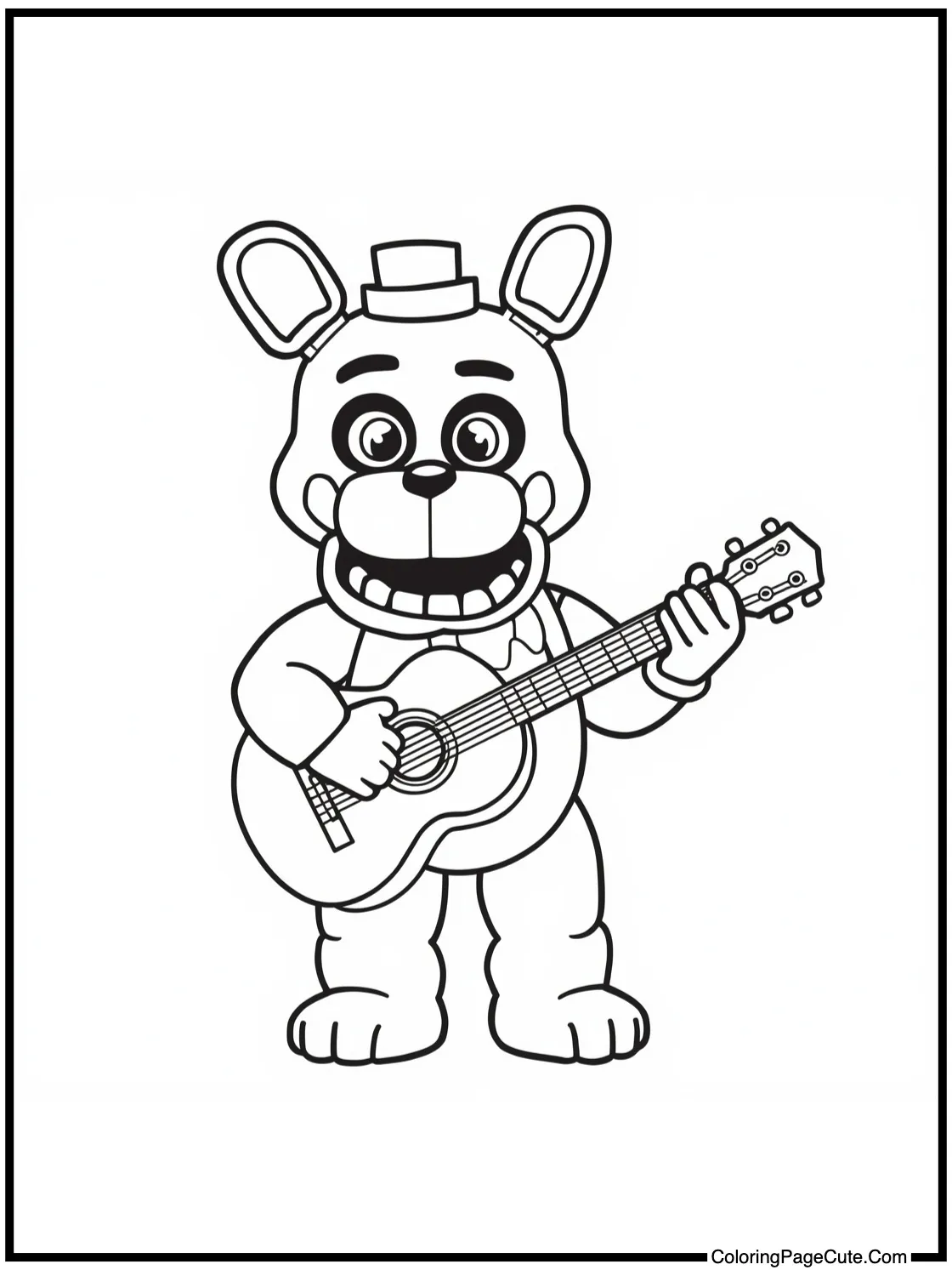 Bonnie strumming guitar