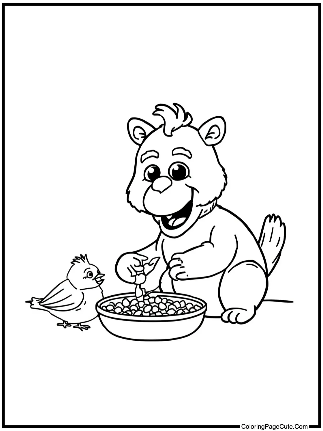 feeding little birds