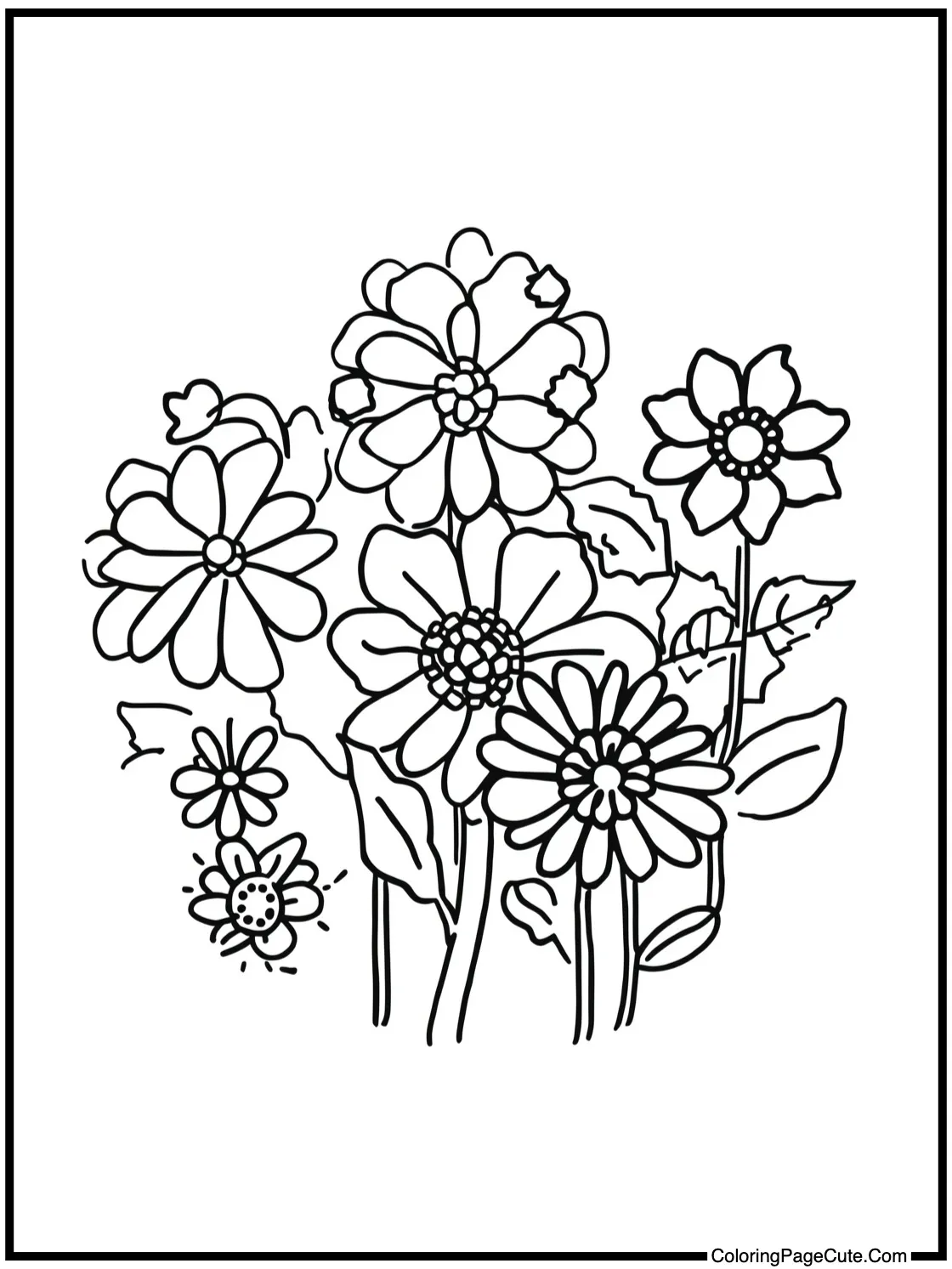 arranging pretty flowers