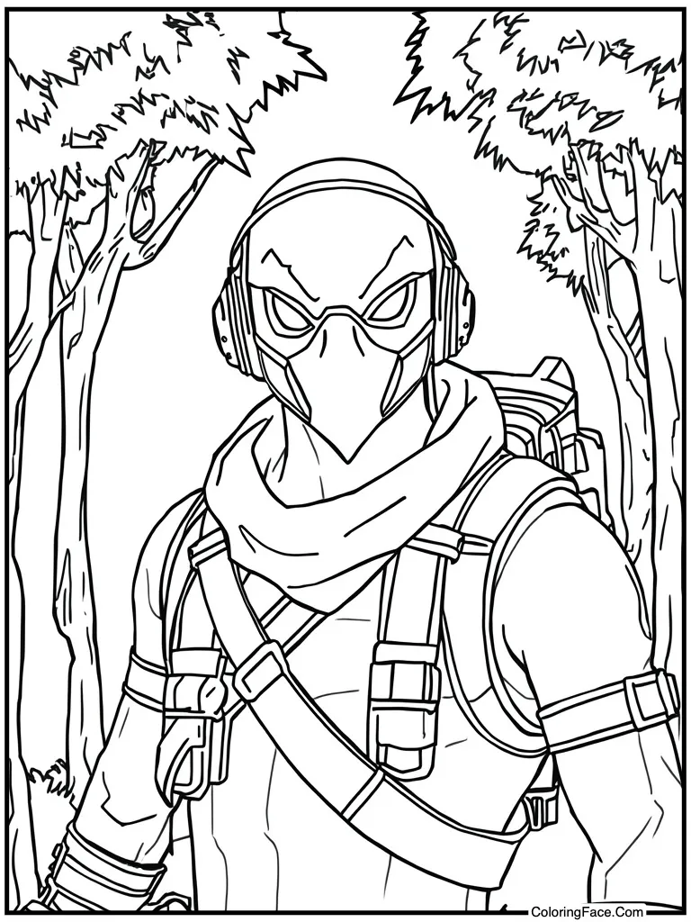 Raptor pilot wearing mask