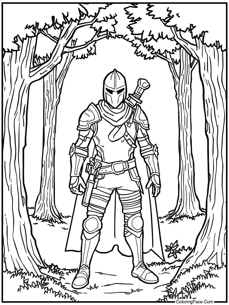 Black knight scary look