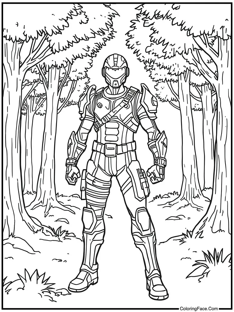 Carbide blue armor suit