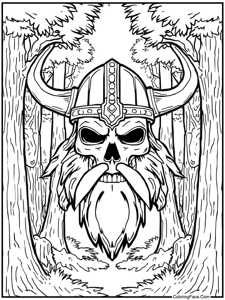 Ragnarok viking skull mask