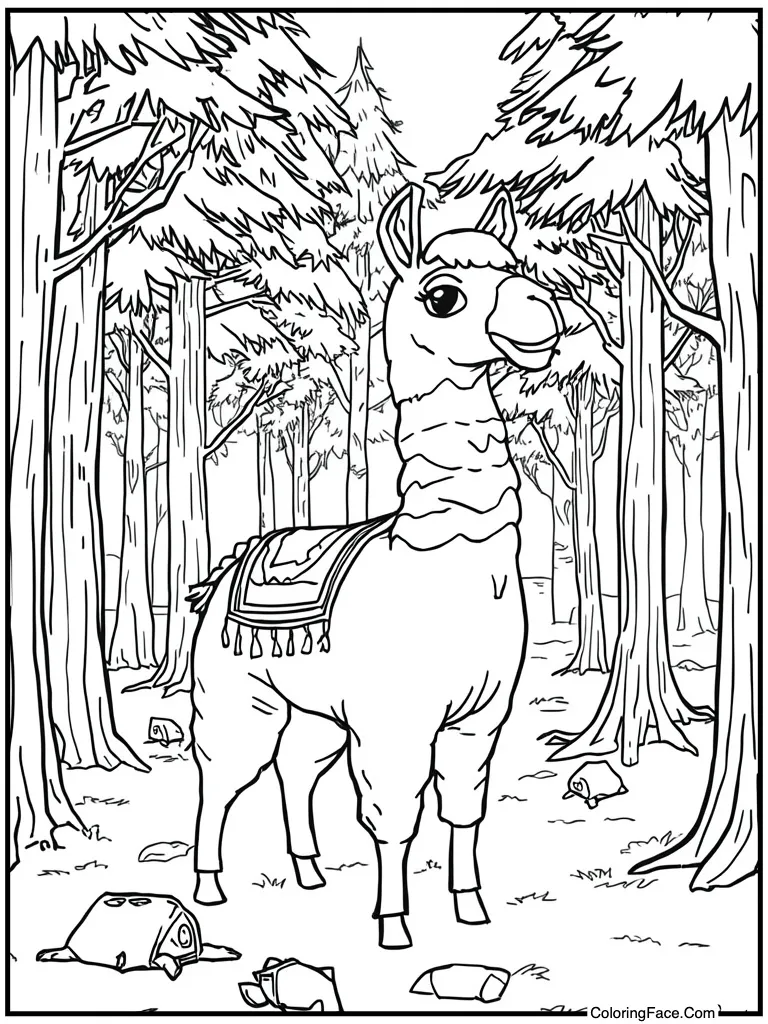 Giddy up inflatable llama