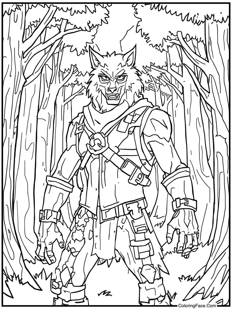 Dire werewolf transformation stage