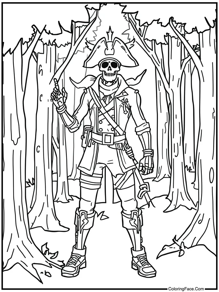 Blackheart pirate skeleton ghost