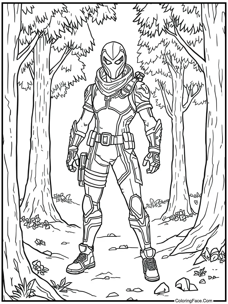 Vendetta futuristic warrior suit