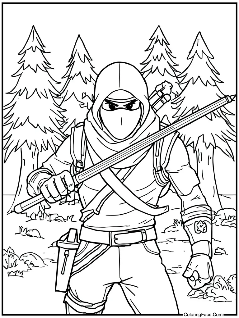 8-ball pool player ninja