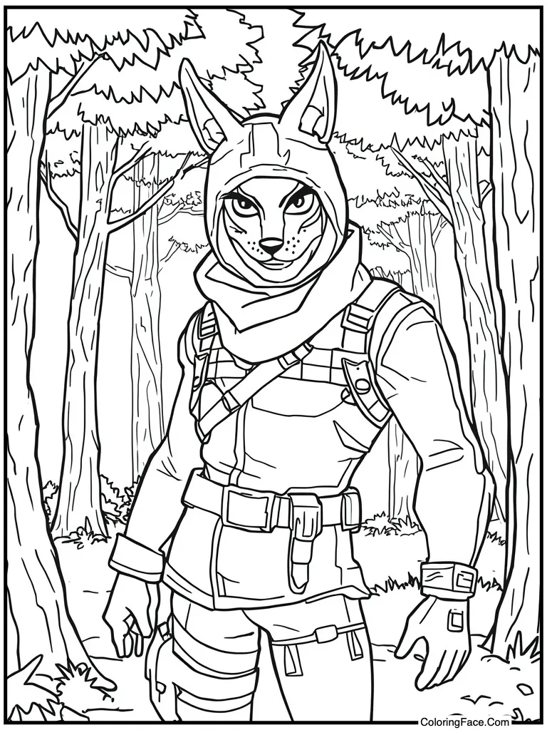 Drift wearing fox mask