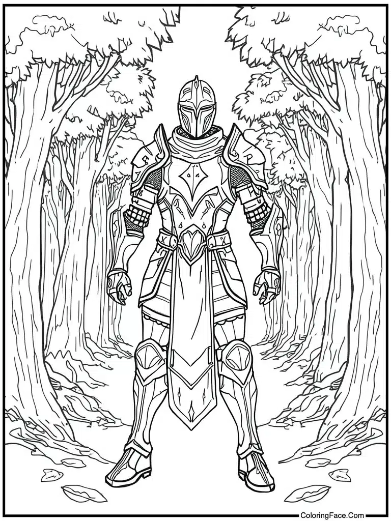 Eternal knight silver armor