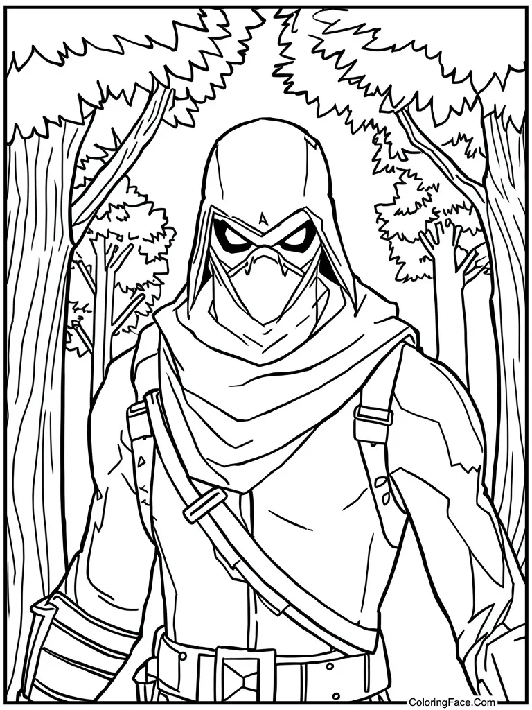 Raven with glowing eyes