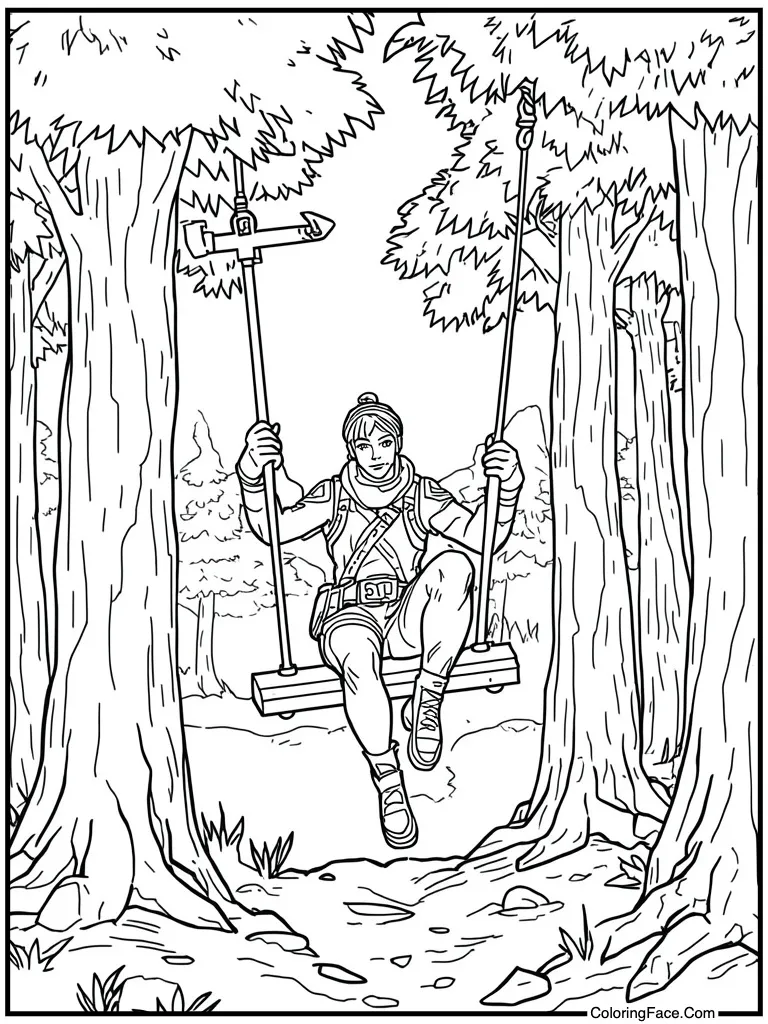 Pickaxe harvesting tool swing