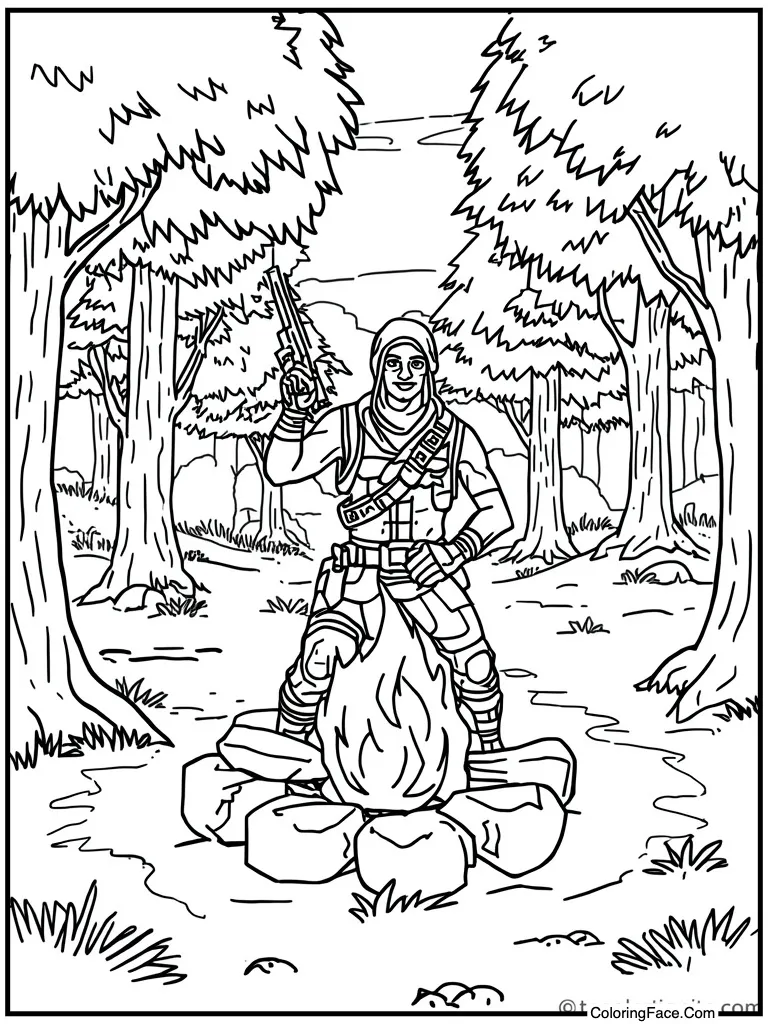 Campfire cozy warm healing