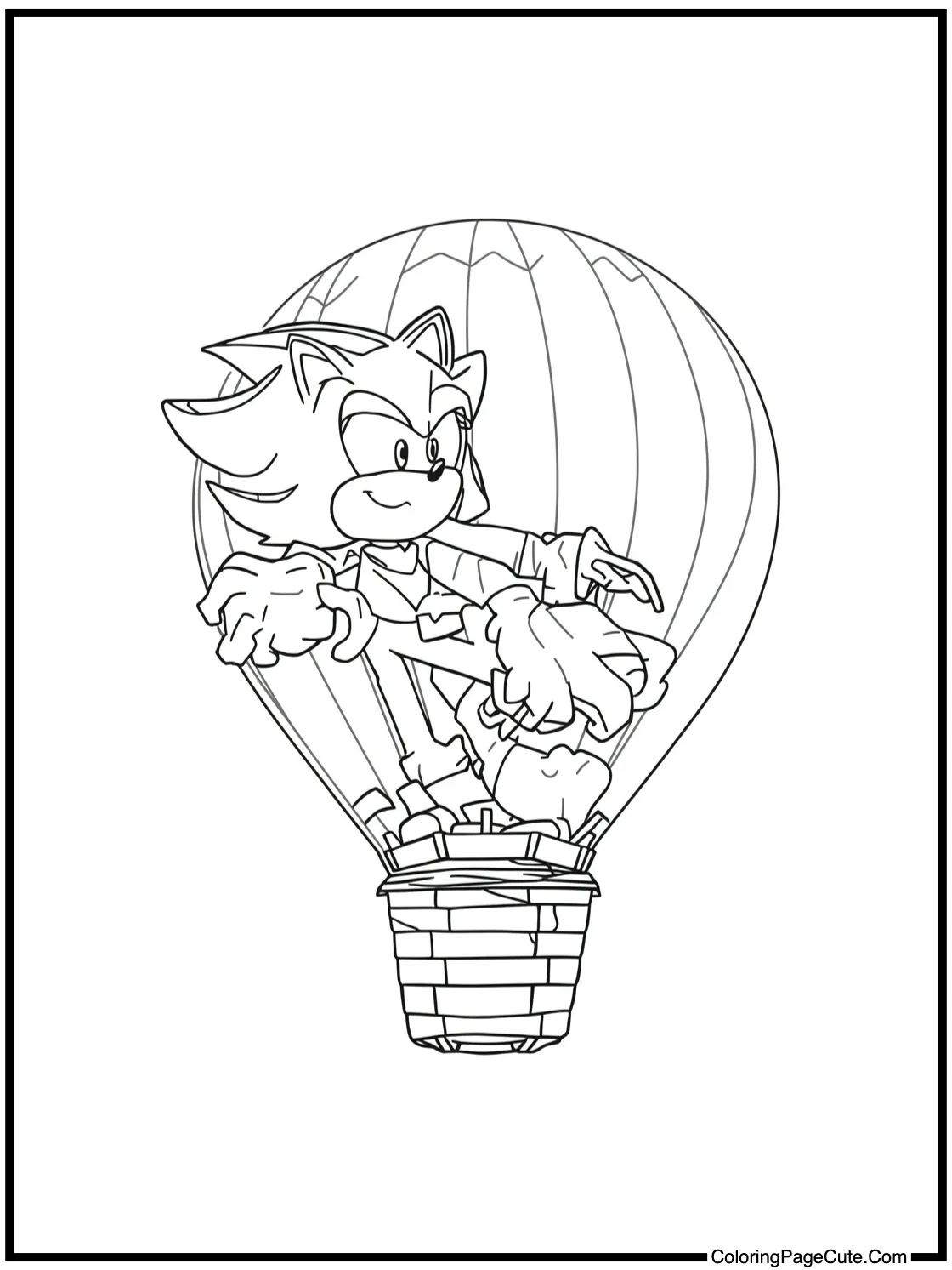 riding a hot air balloon