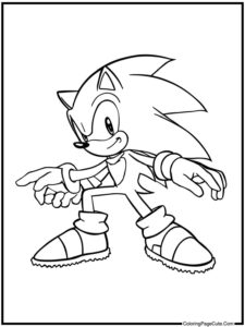free coloring pages of shadow the hedgehog sonic