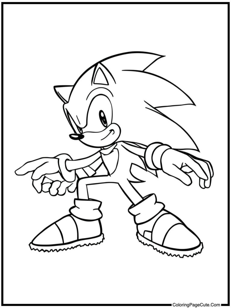 free coloring pages of shadow the hedgehog sonic