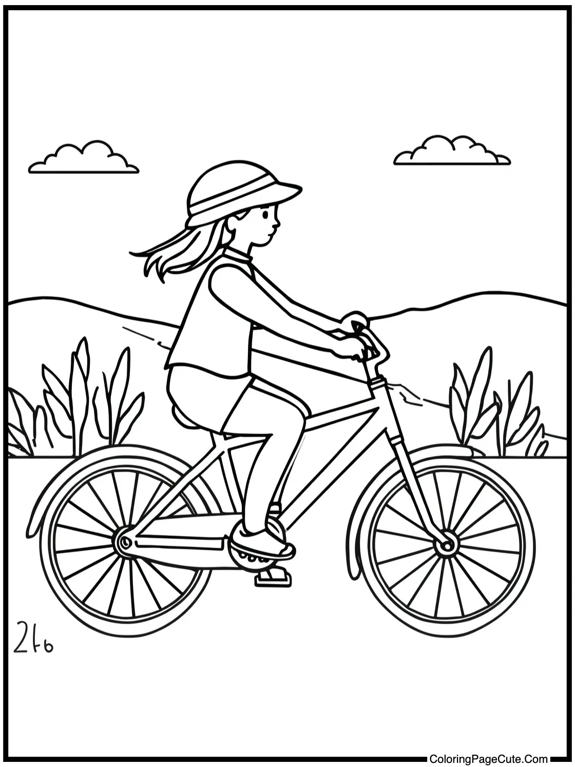 riding bicycles