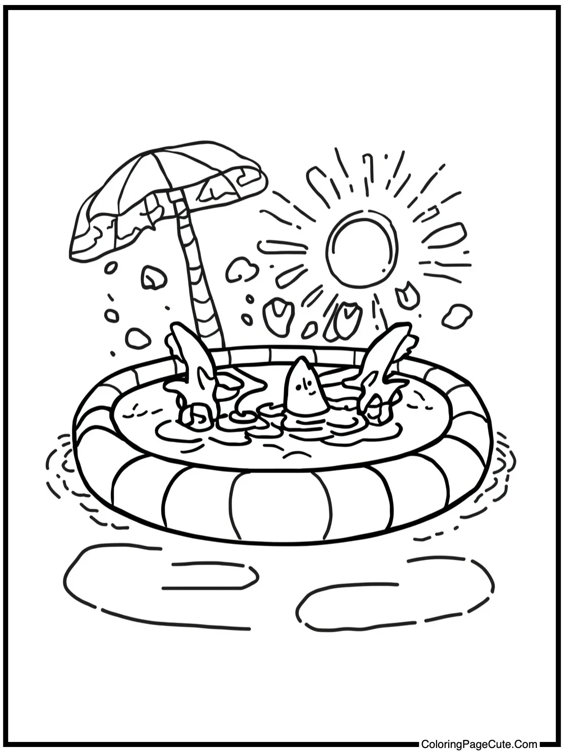 swimming pool splash