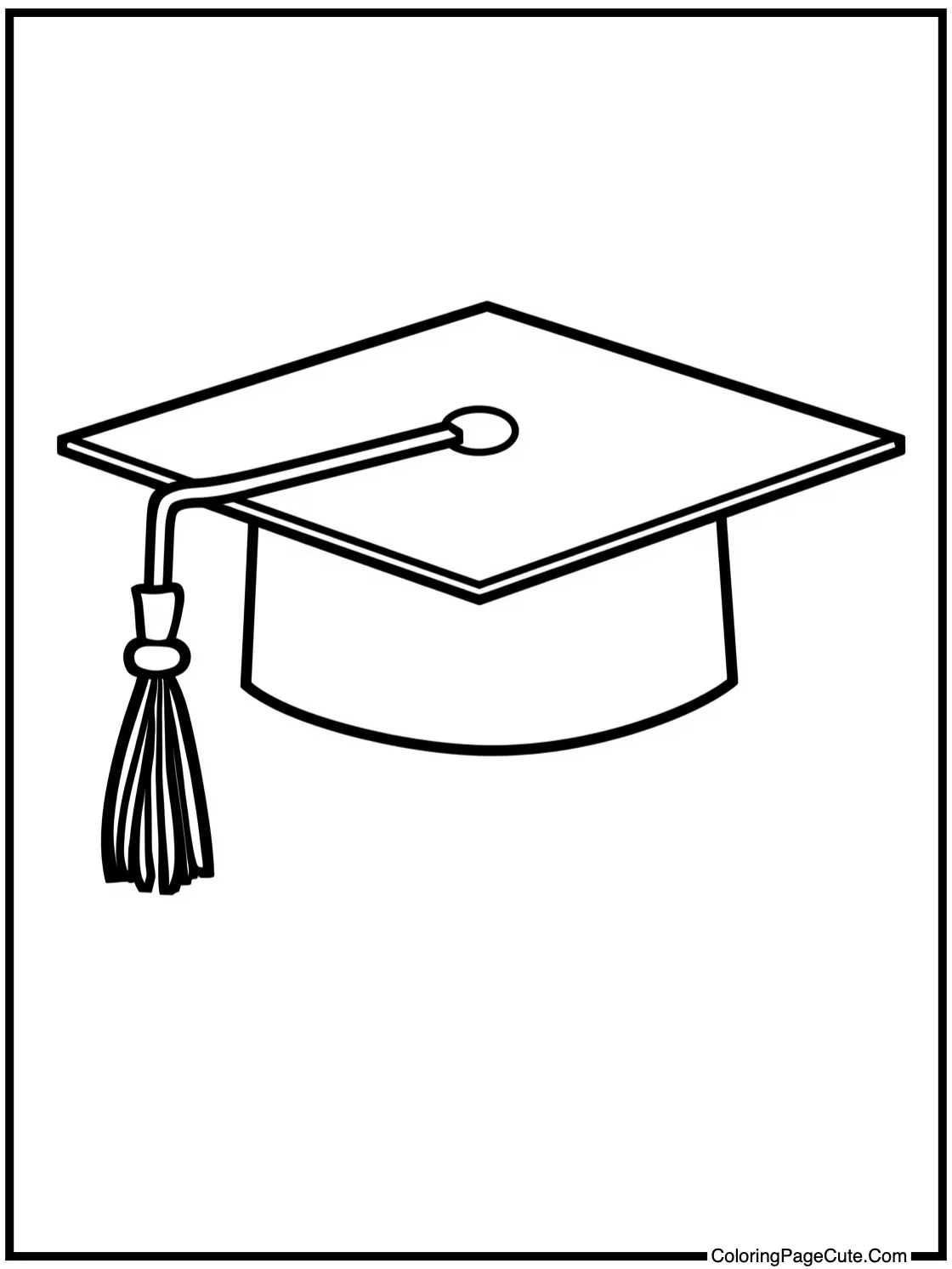 with a graduation hat.