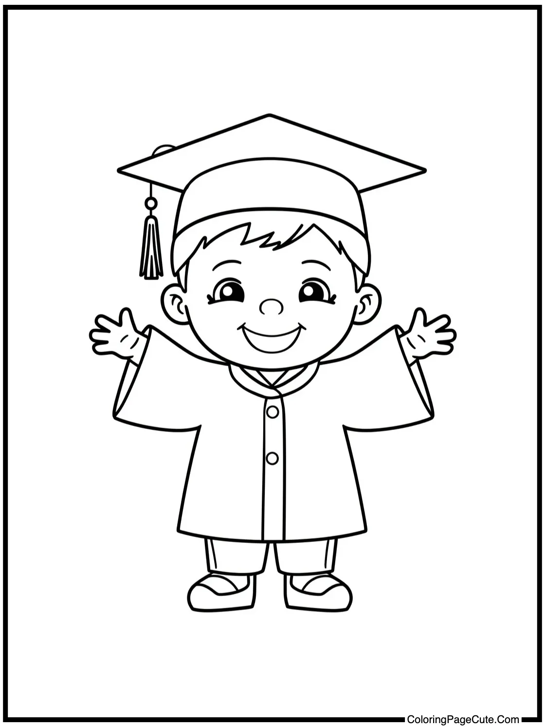 with a happy graduate.