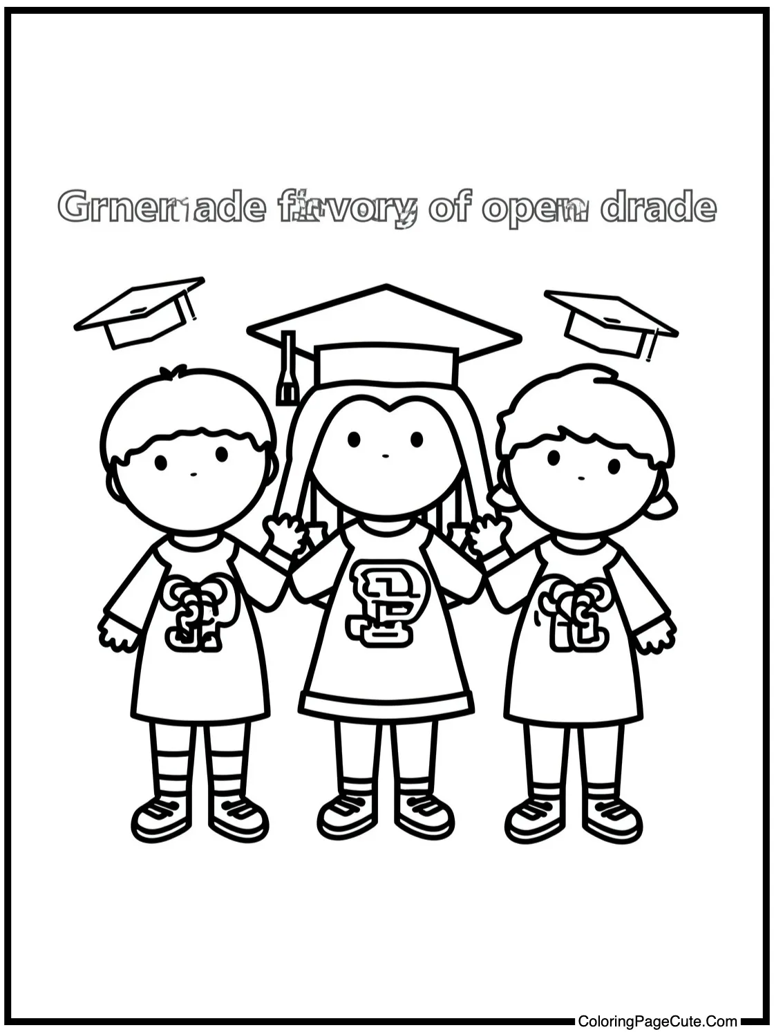 showing school pride.