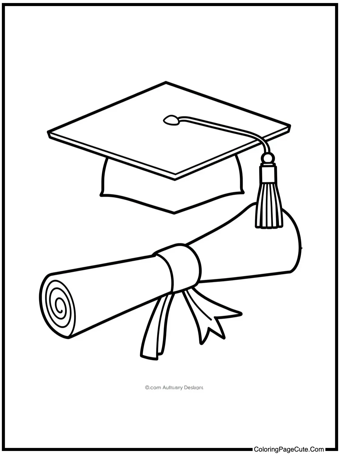 with a diploma scroll.