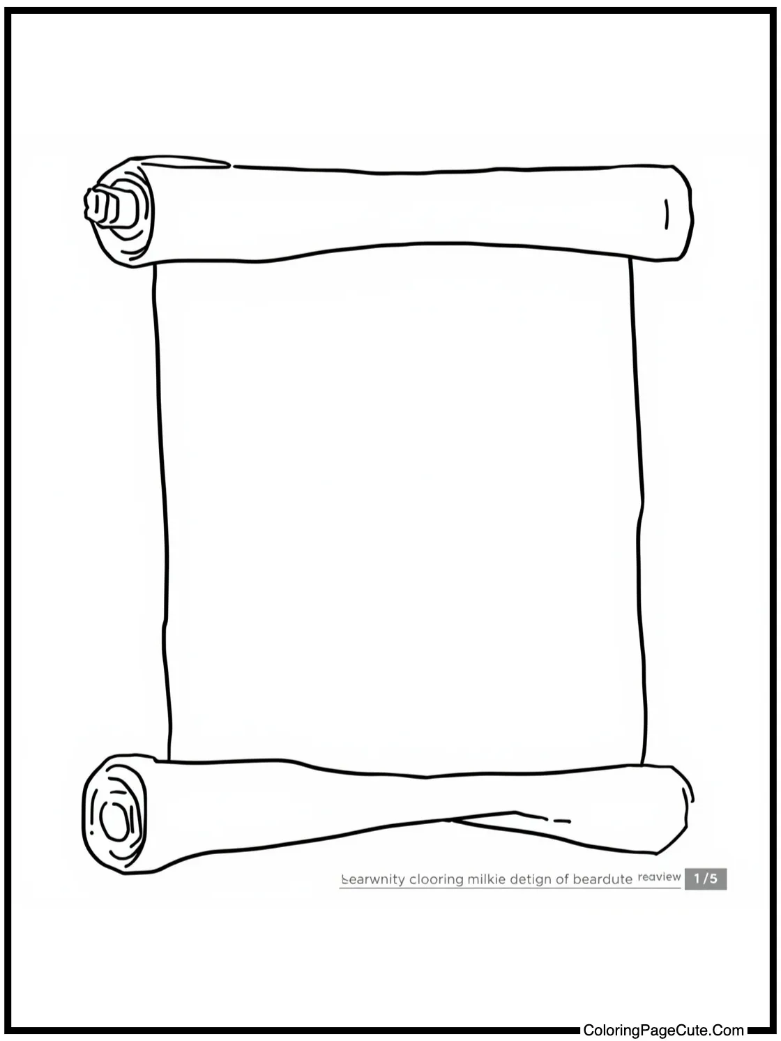 decorating a scroll.