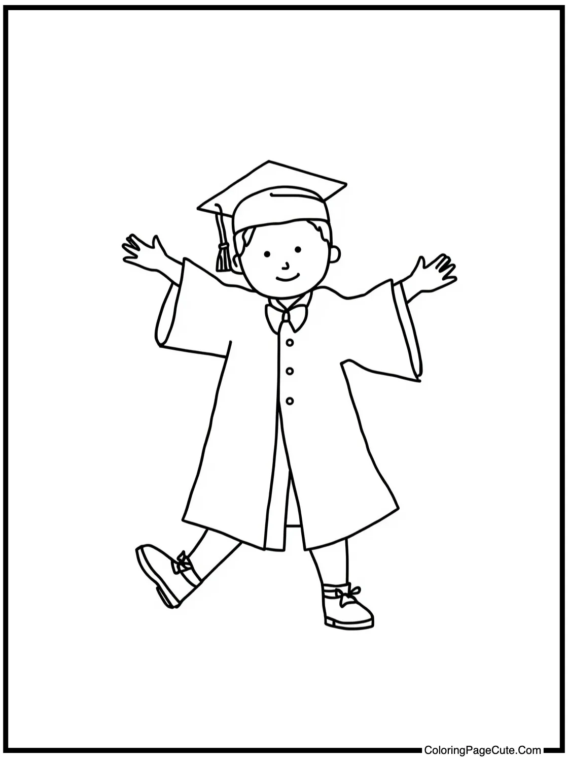 with a celebratory dance.