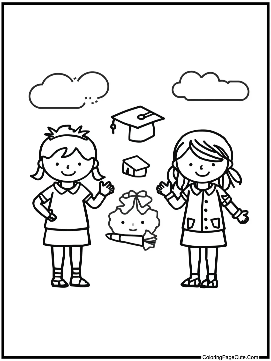 illustrating school memories.