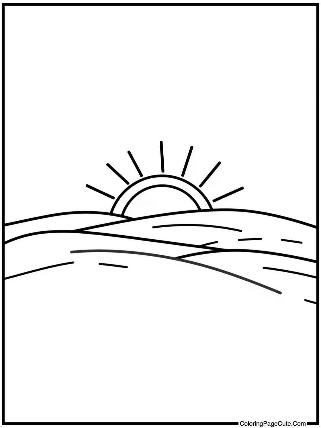 showing a bright horizon.