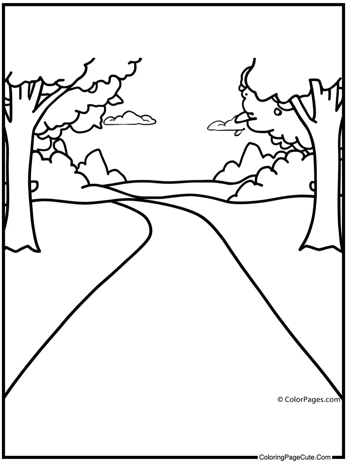 showing a path ahead.