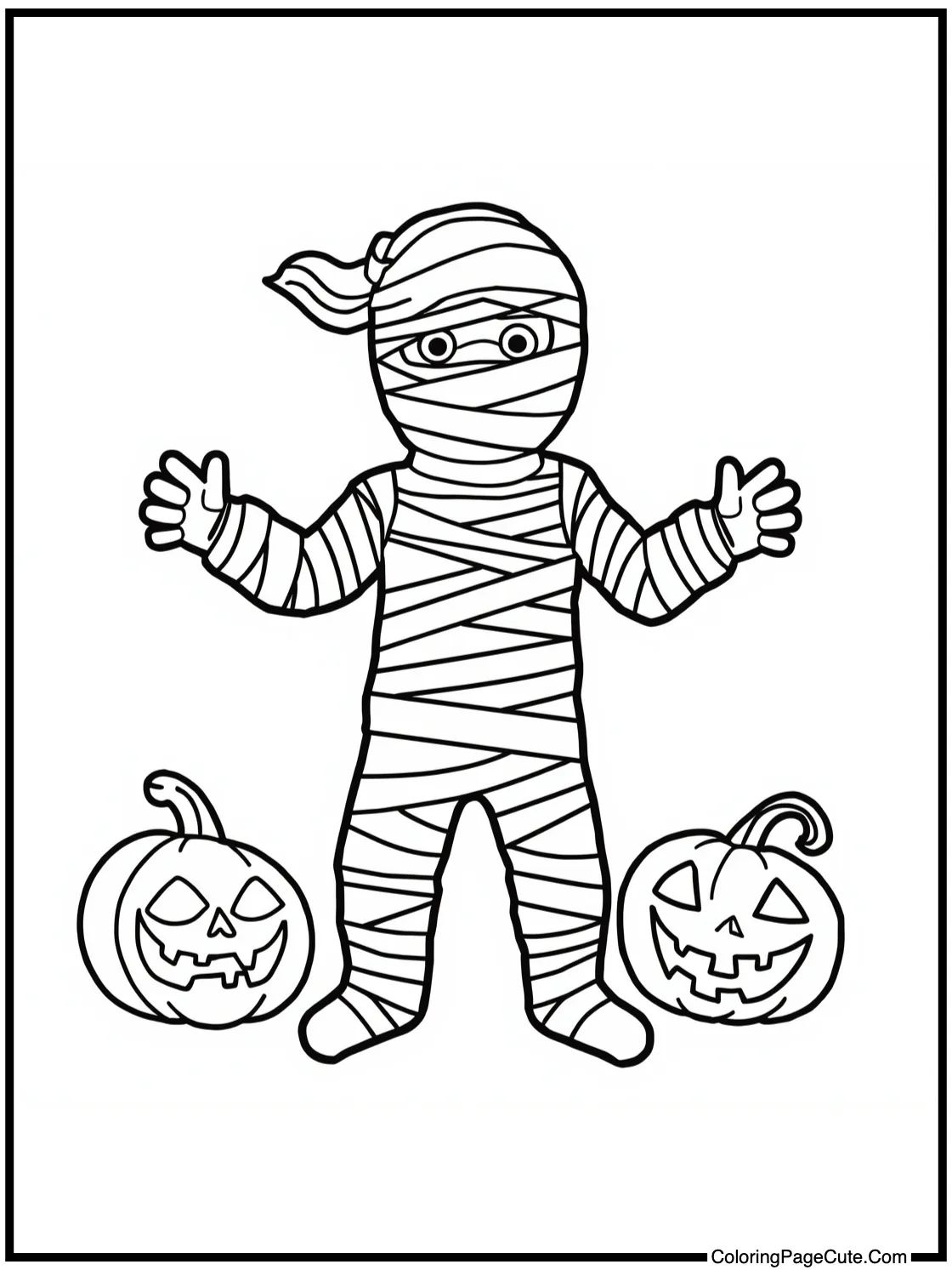 Mummy unwrapping slowly