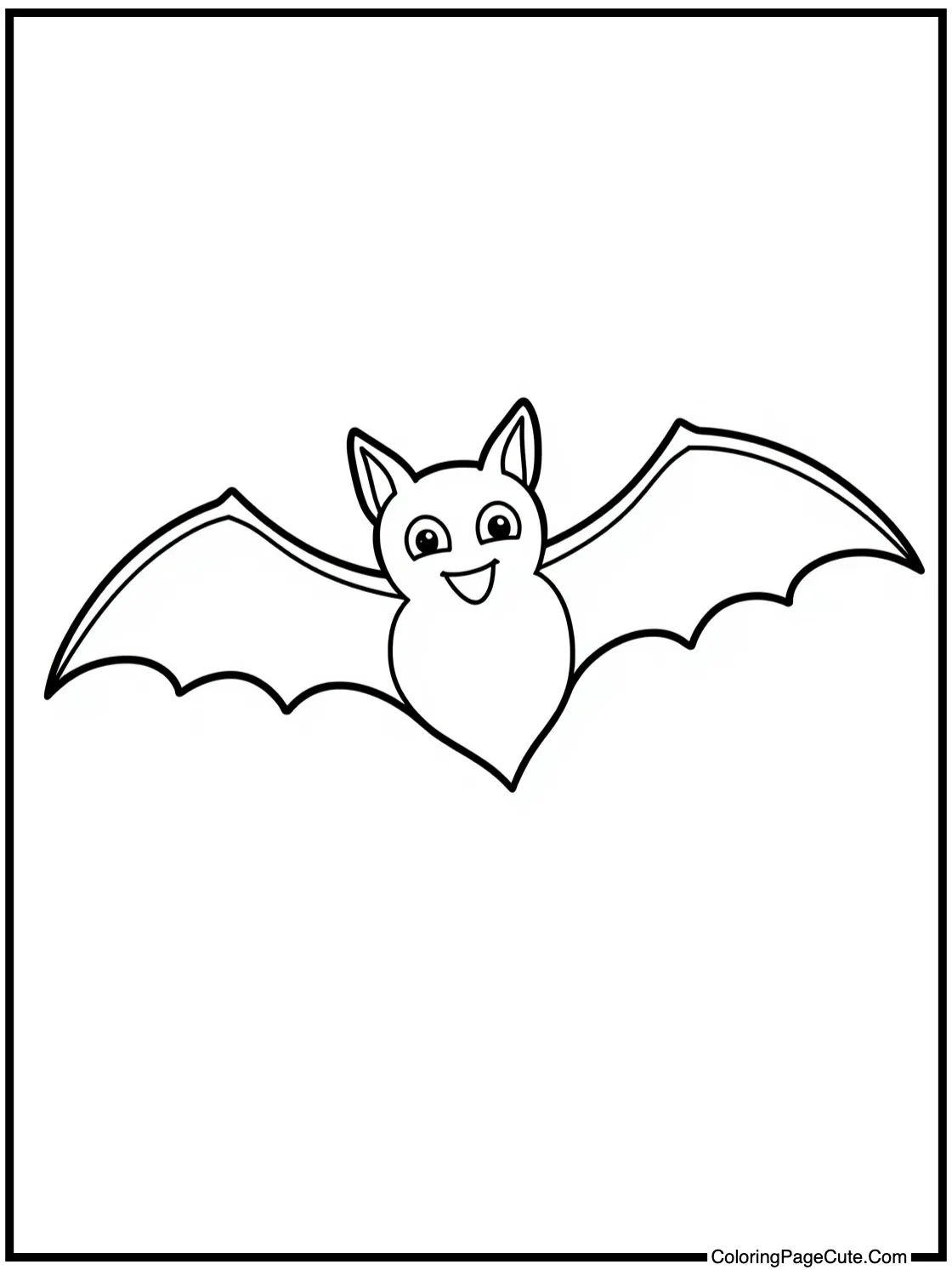 Bat flying playfully
