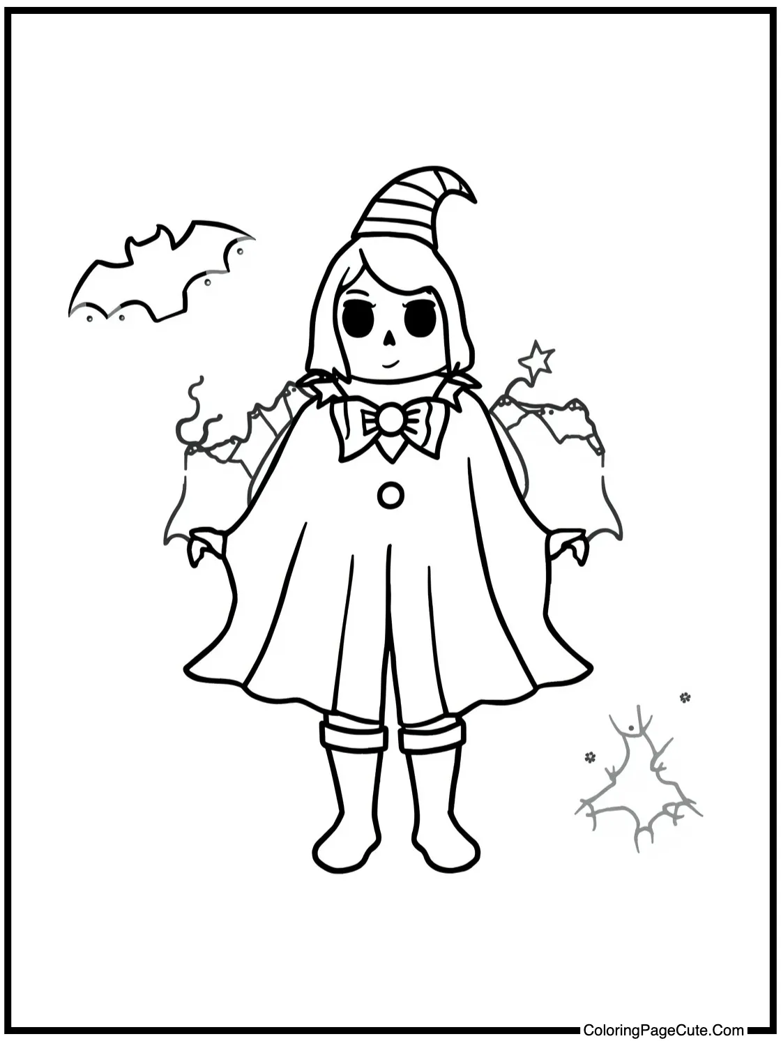 Bat hanging upside-down