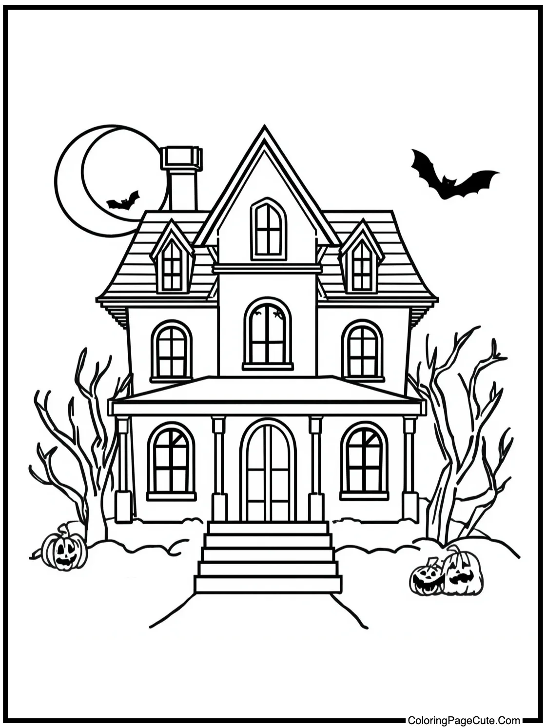 Haunted house exterior