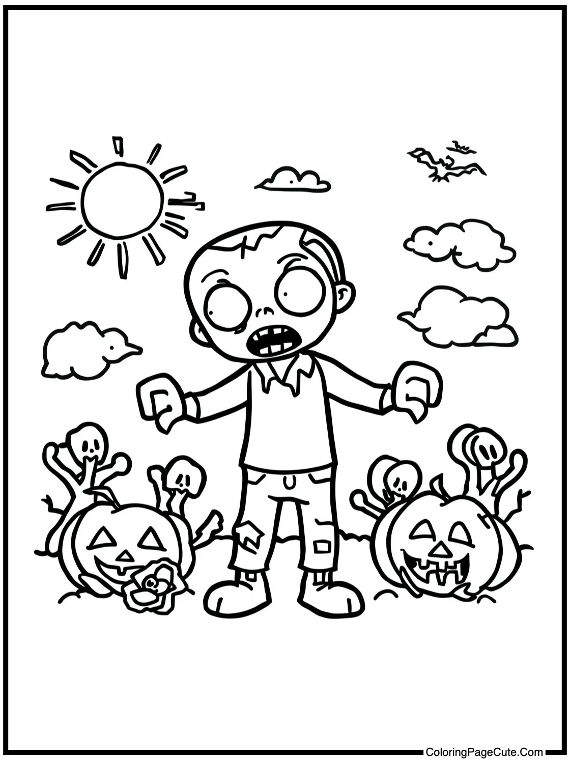 Zombie reading comics