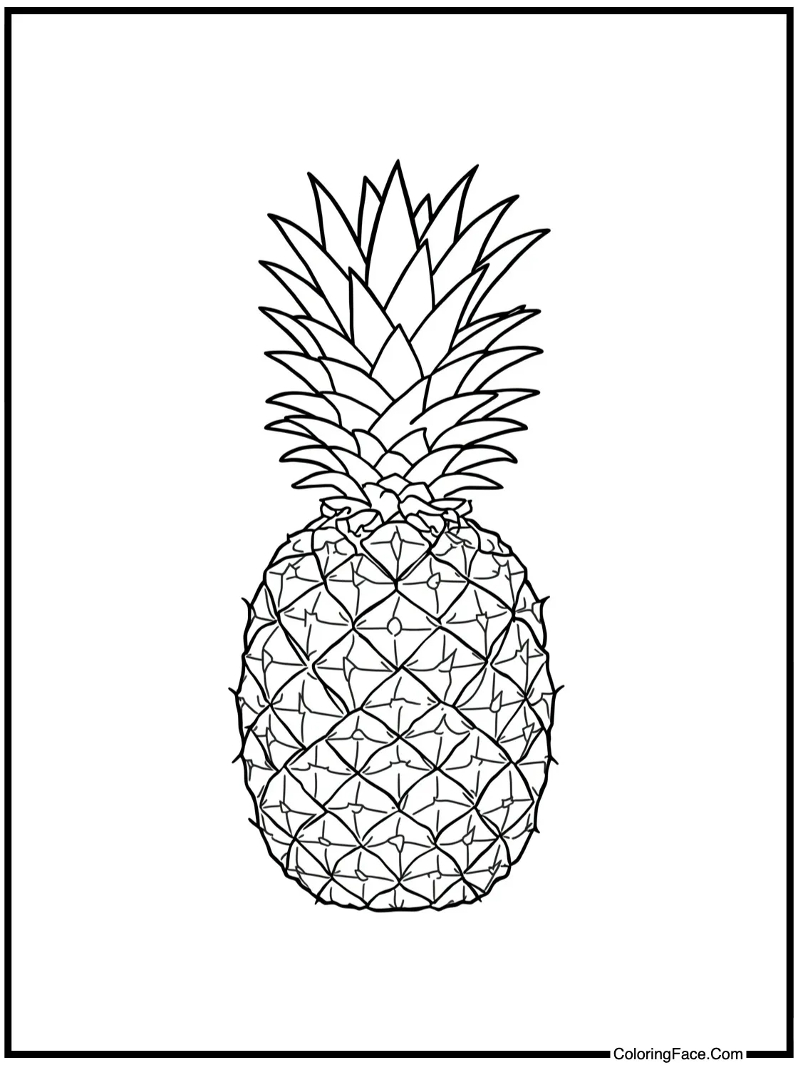 Pineapple fruit basket