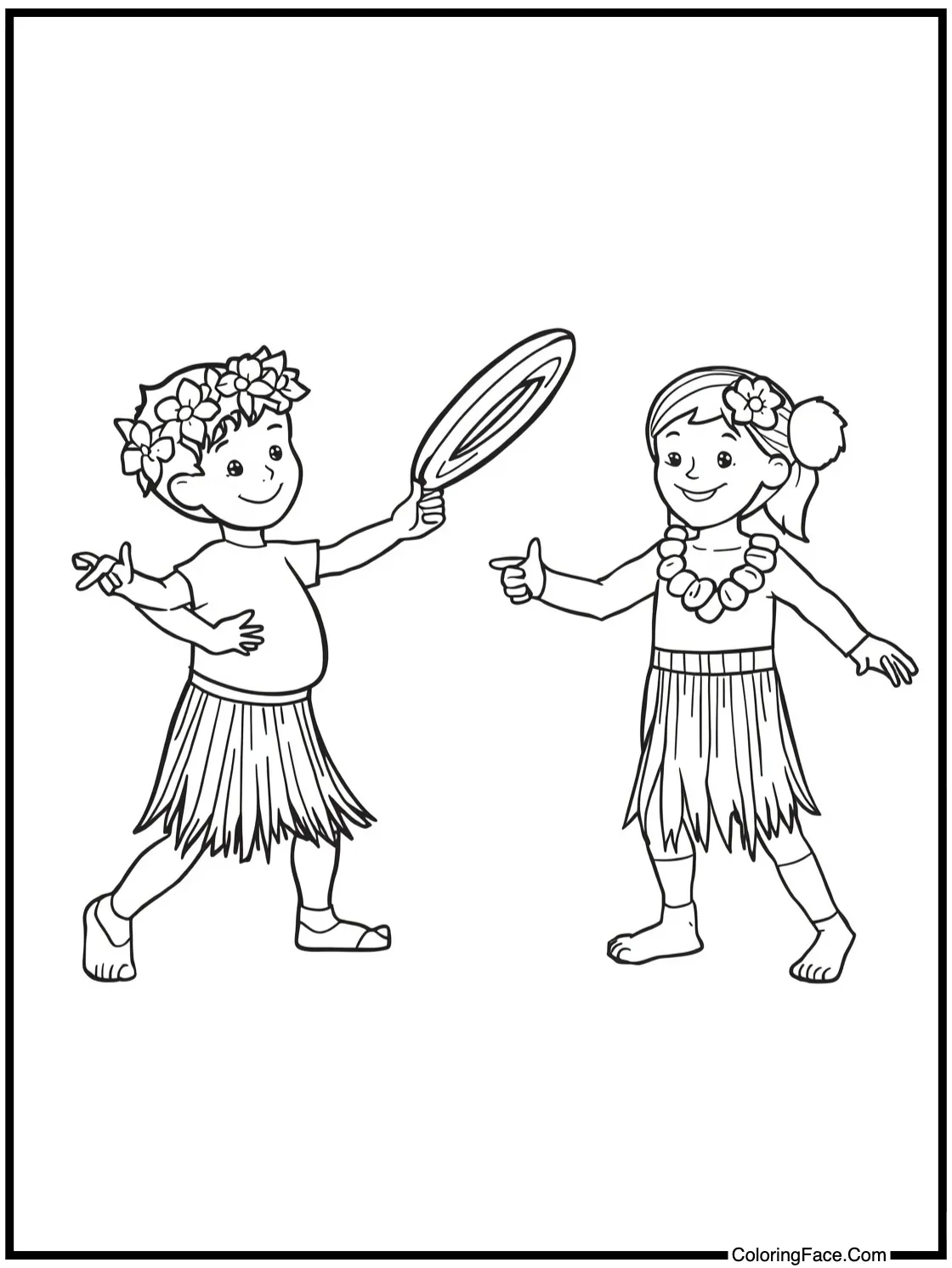 Kids playing frisbee