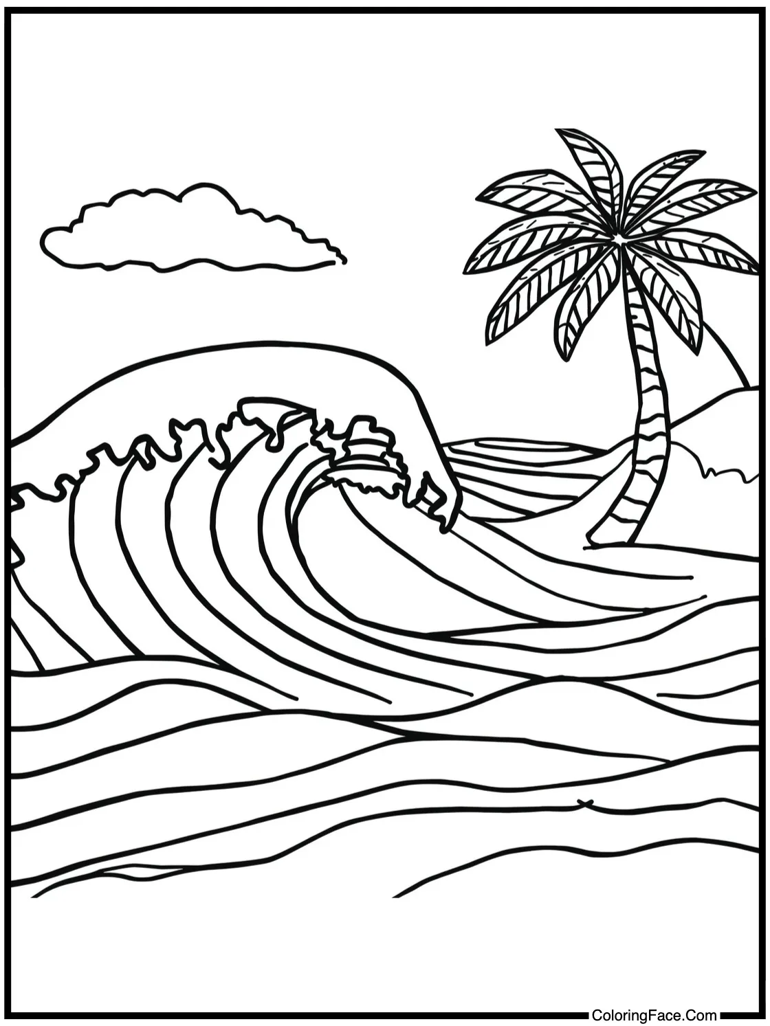 Gentle waves lapping