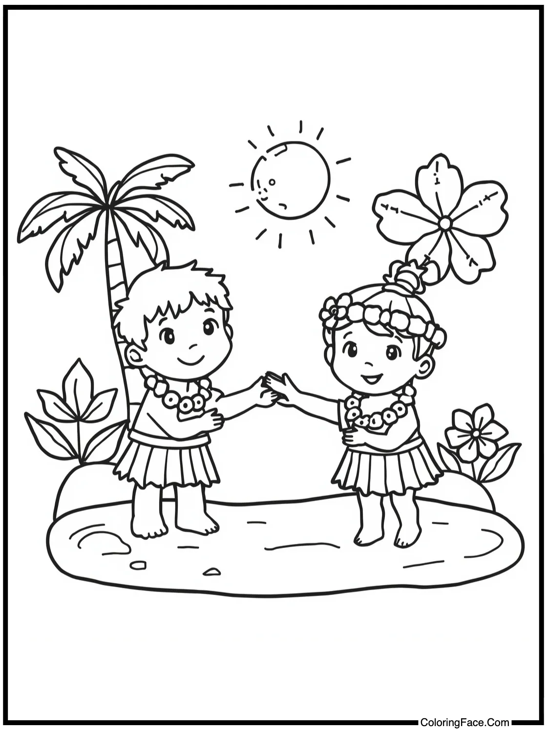 Happy children playing