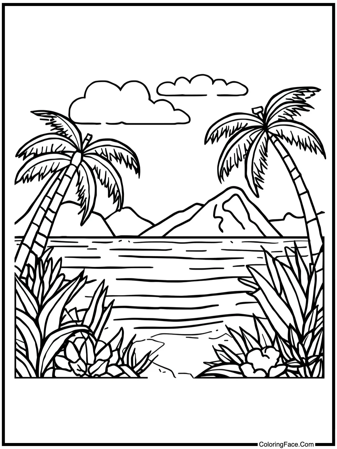 Sunny island paradise