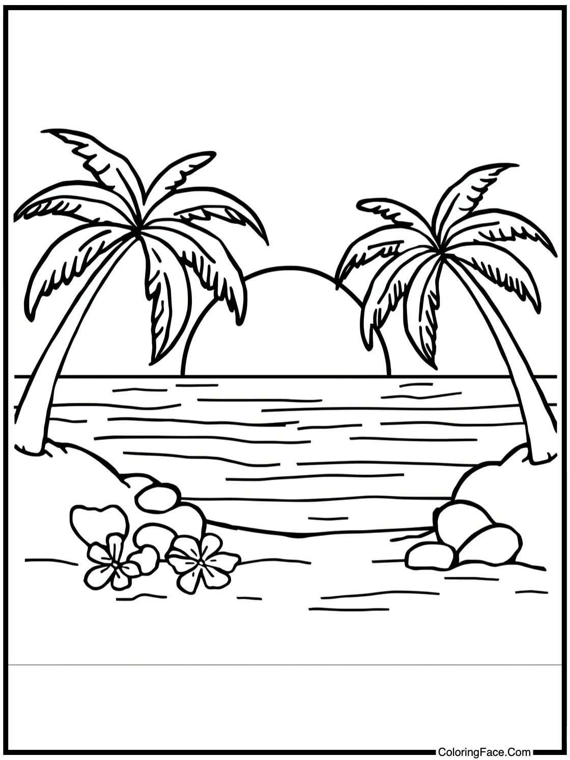 Beautiful ocean sunset