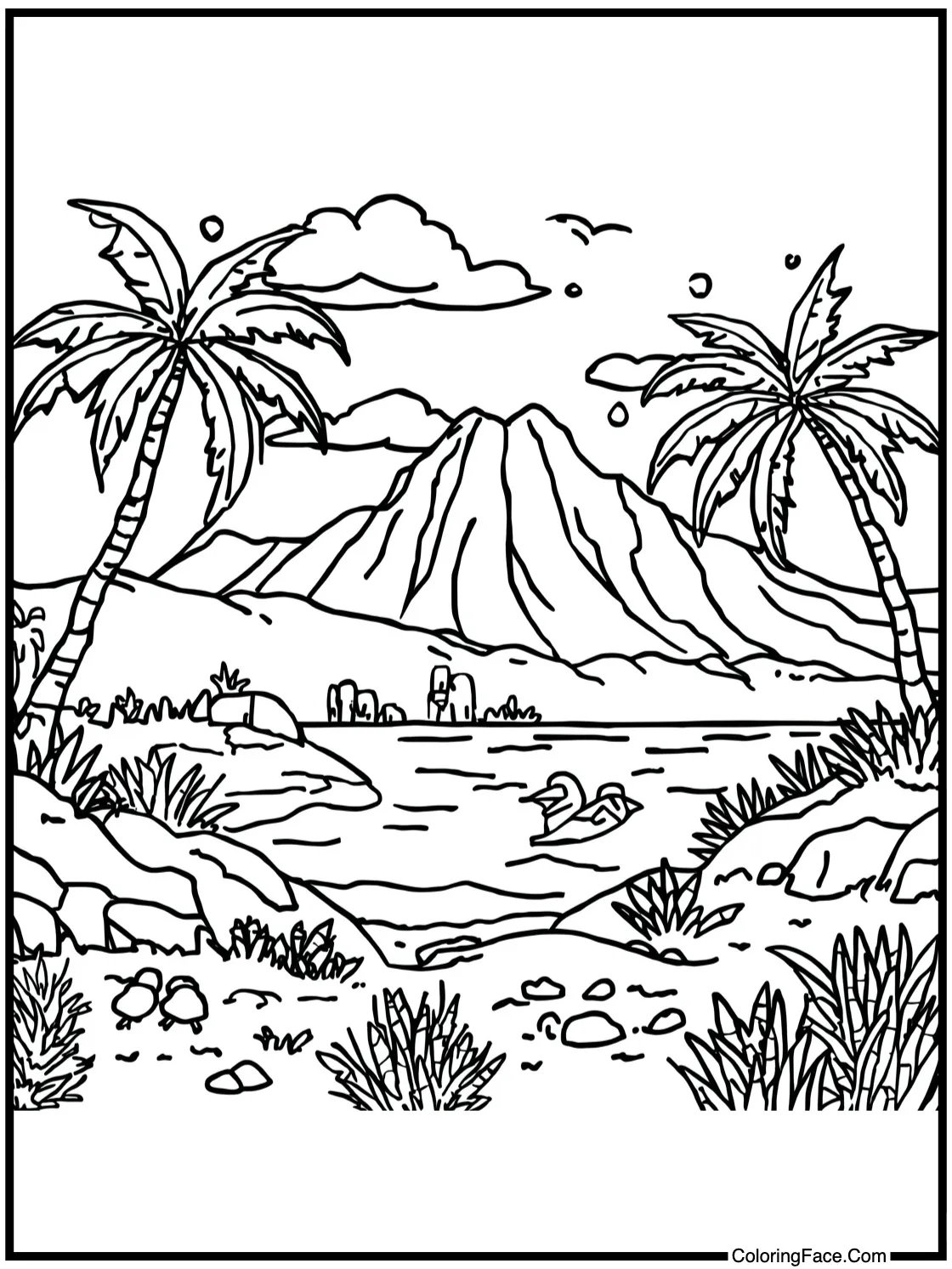 Scenic mountain trails