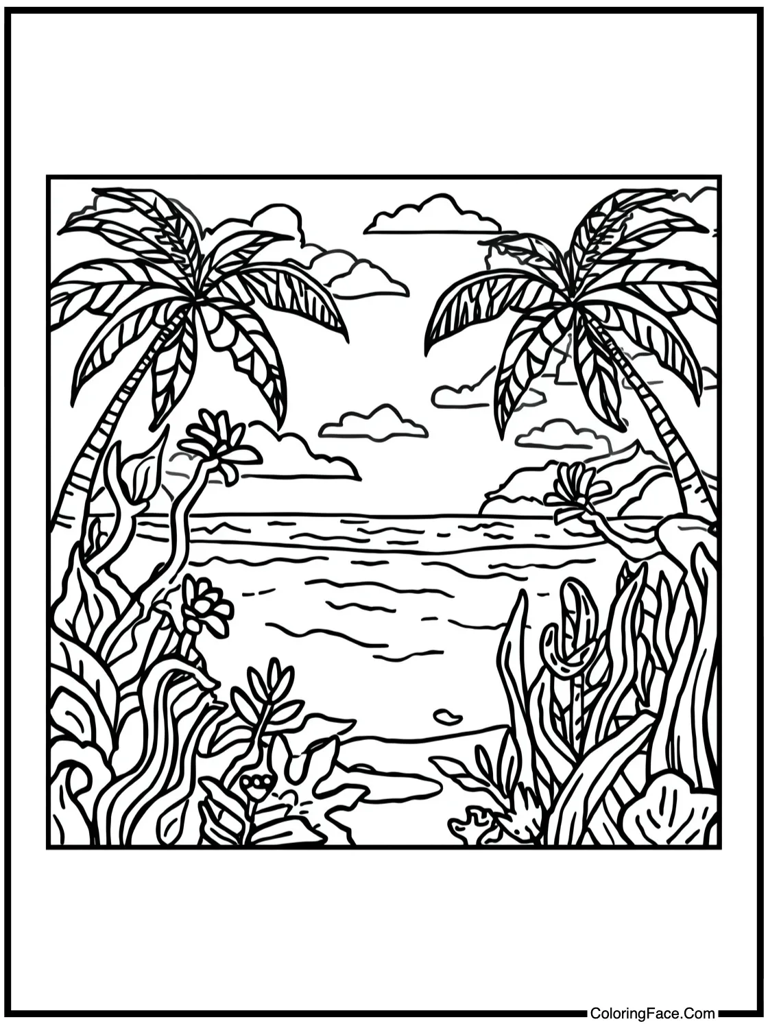 Gentle ocean current