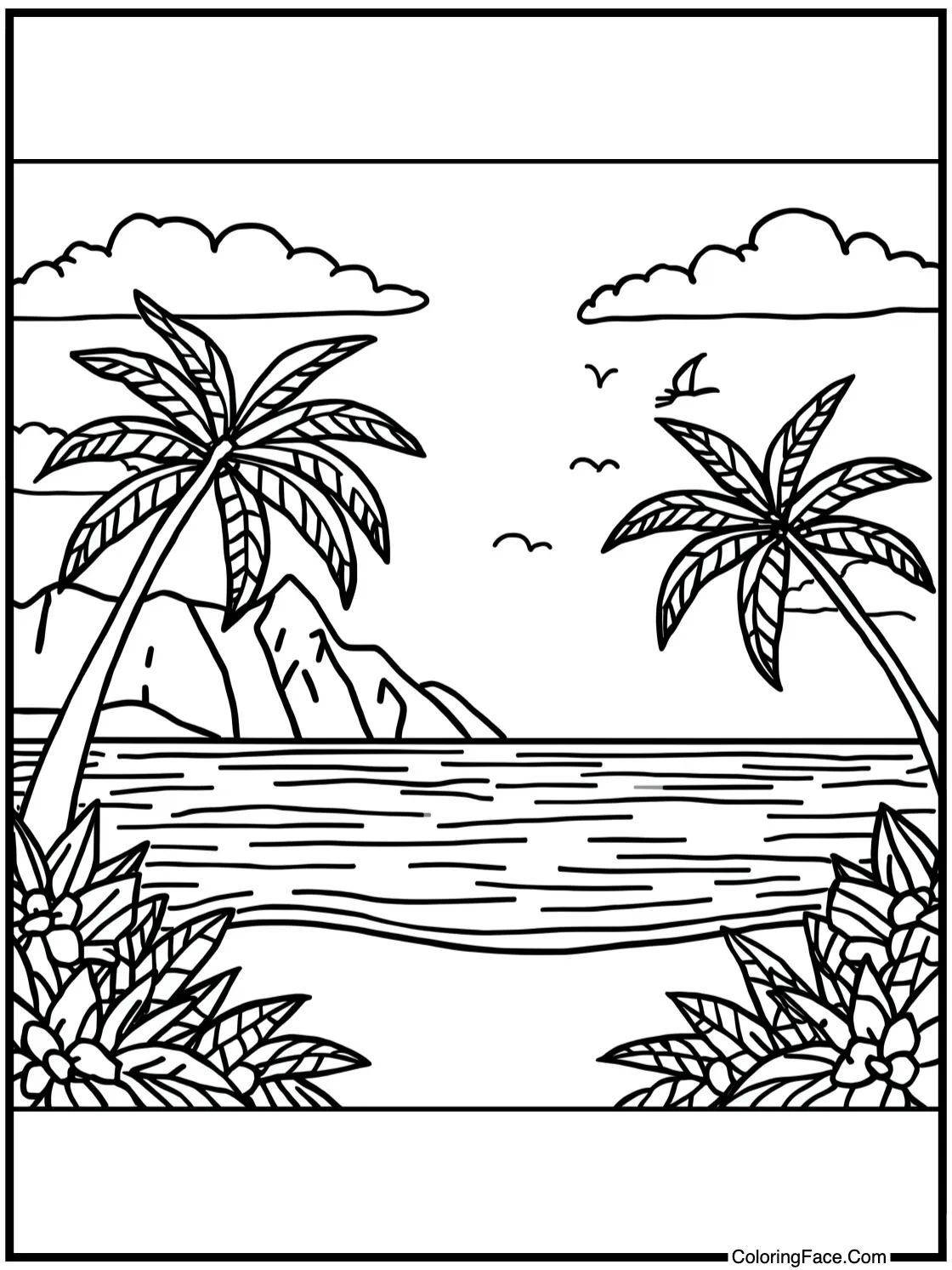 Peaceful evening sky