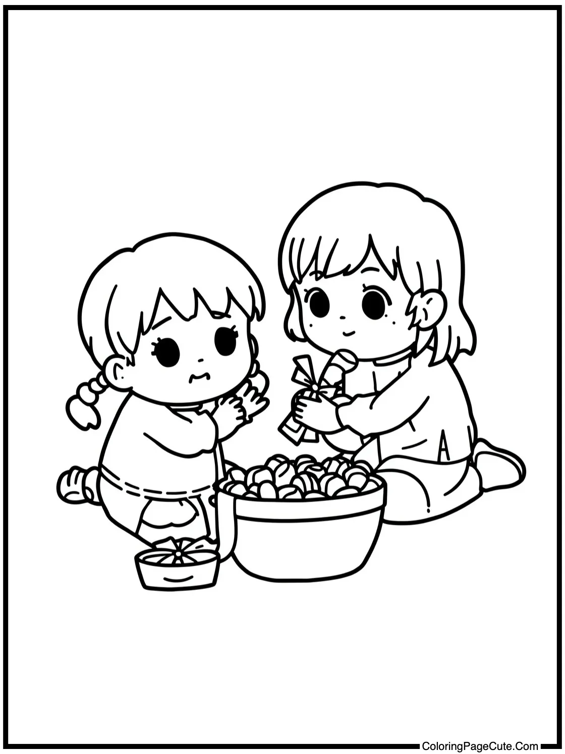 sharing candy