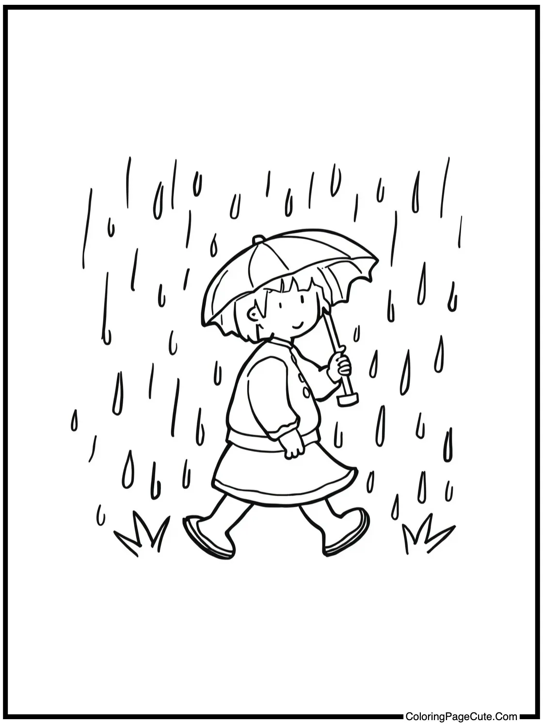 walking in rain