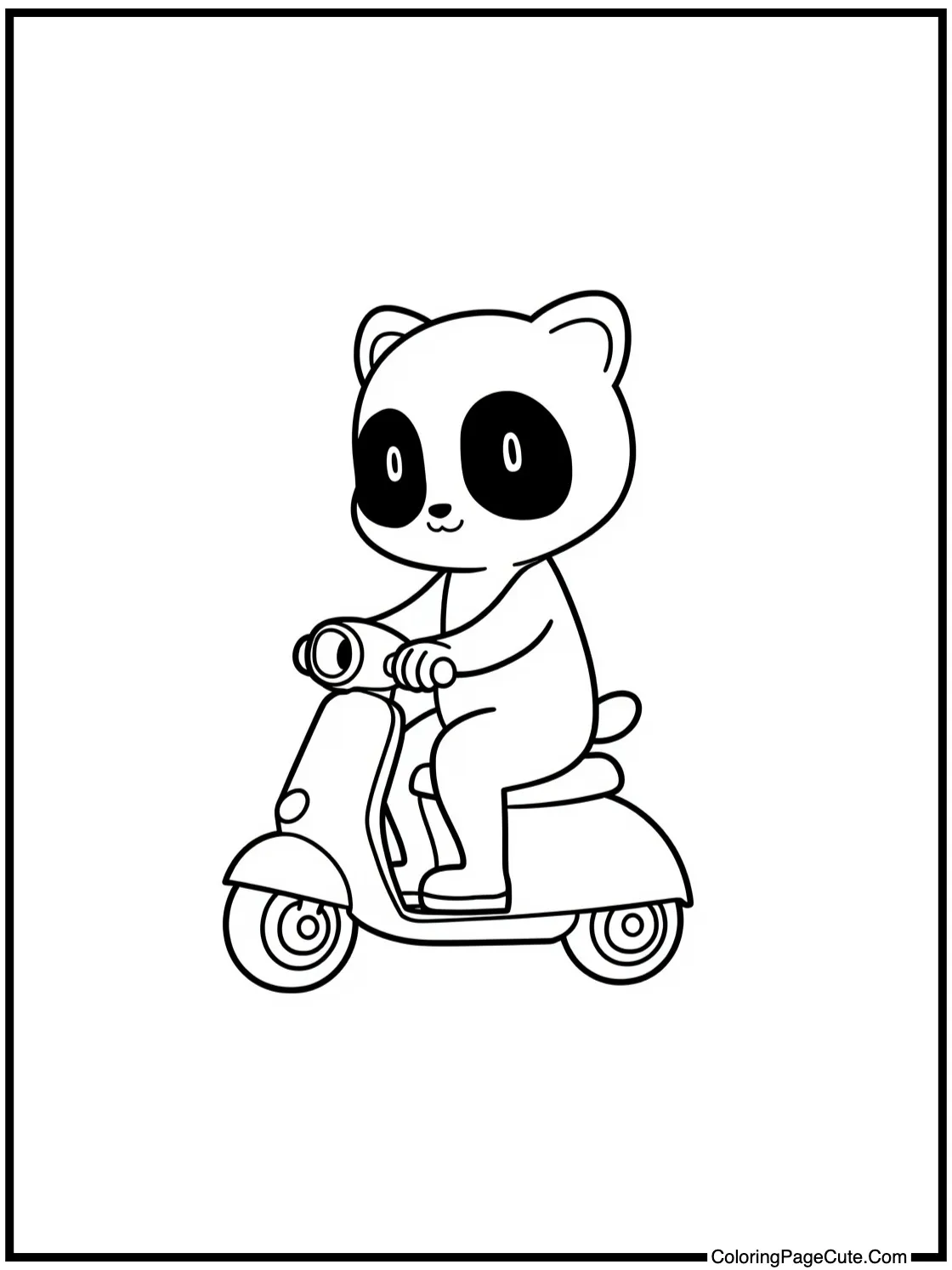 riding a scooter