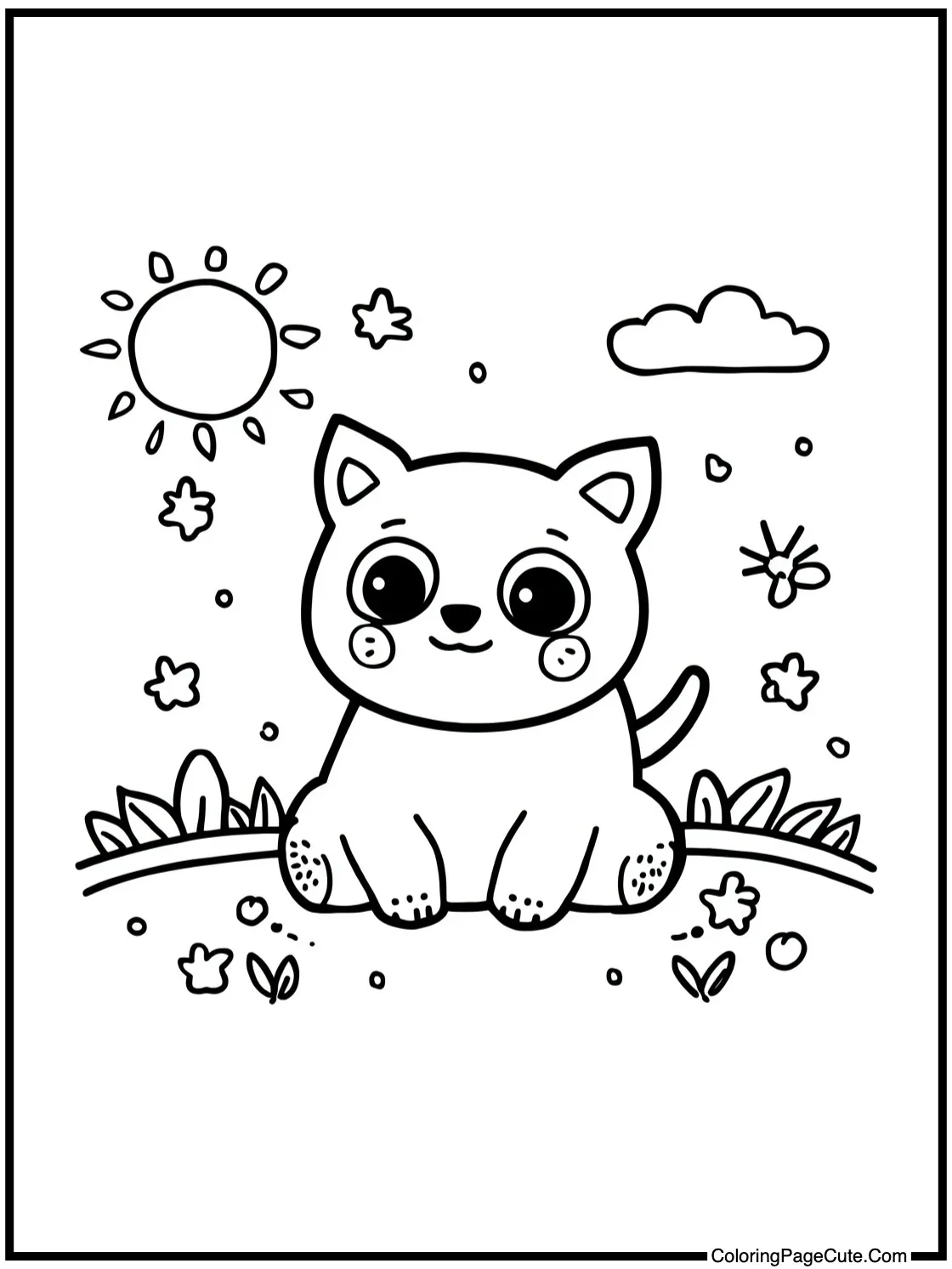 enjoying a sunny day